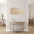Panoramic Jerusalem Old City Temple Mount Painting Print, Biblical Pilgrimage Wall Art