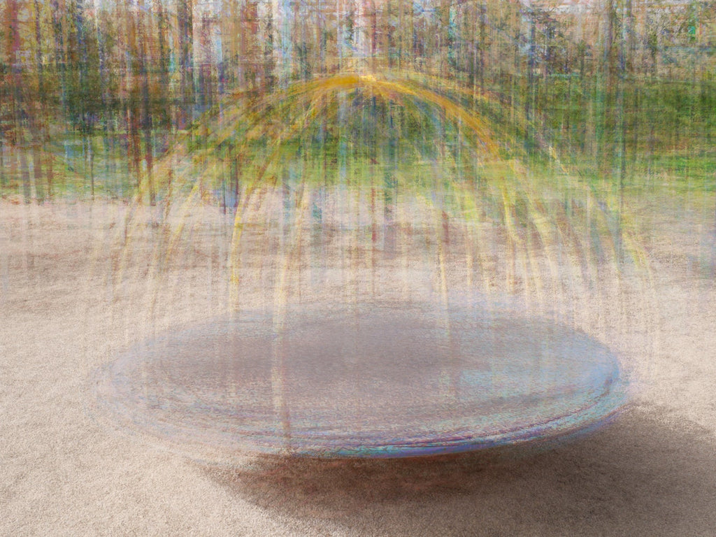 Jewish Wall Art Painting - Colorful Impressionist Round arches - Stretched Canvas Print
