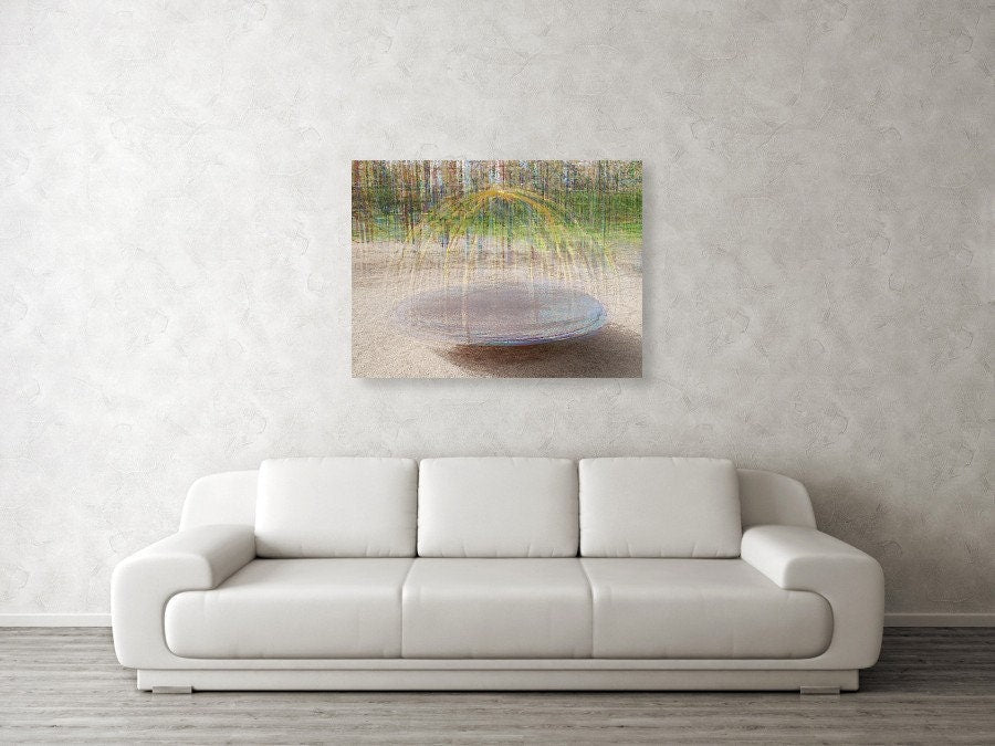 Jewish Wall Art Painting - Colorful Impressionist Round arches - Stretched Canvas Print