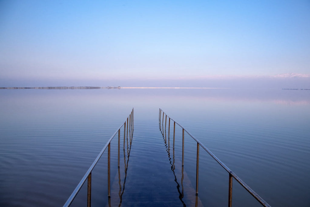 Israeli Dead Sea Seascape Sunset — Holy Land Scenery
