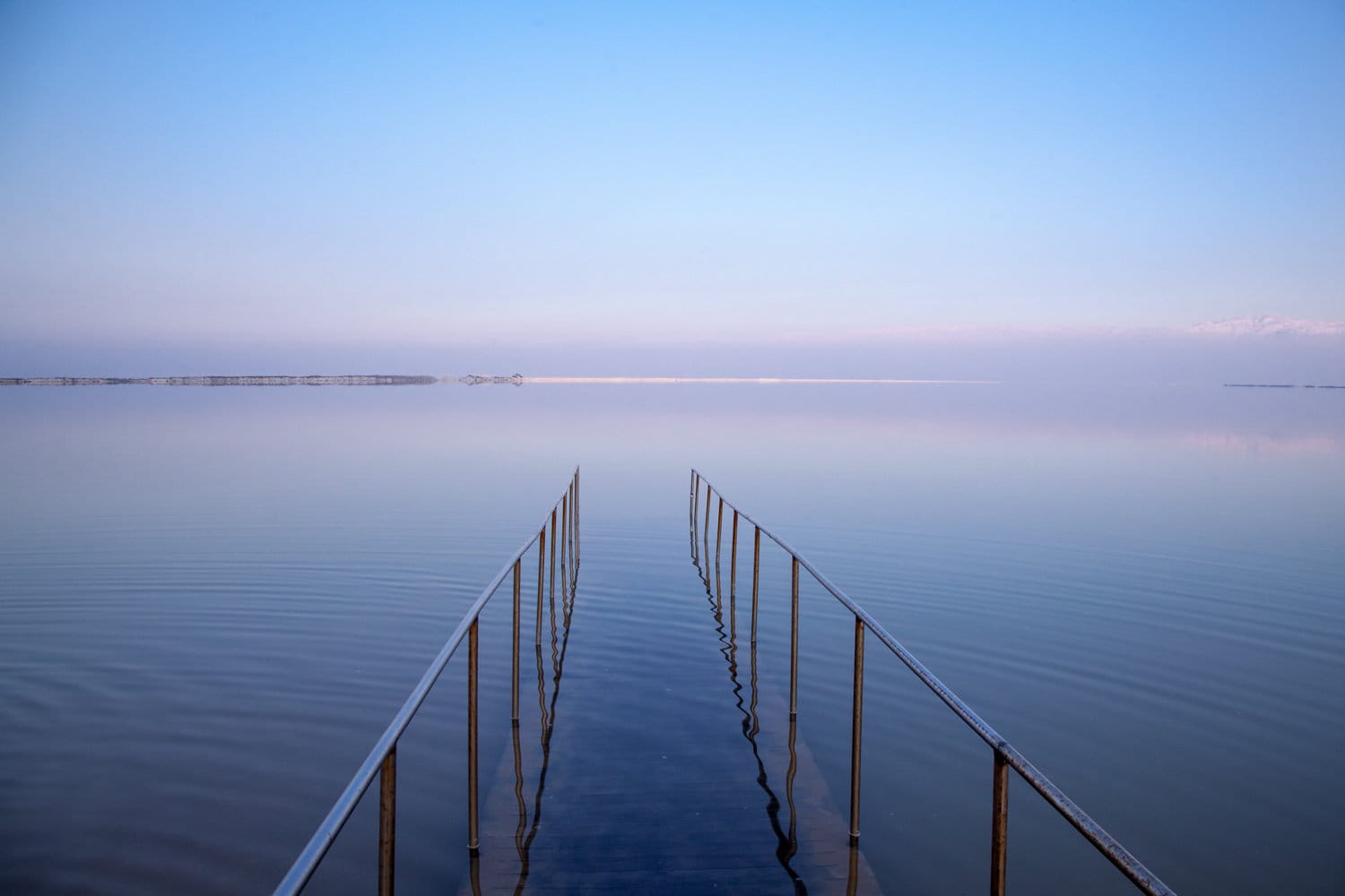 Israeli Dead Sea Seascape Sunset — Holy Land Scenery
