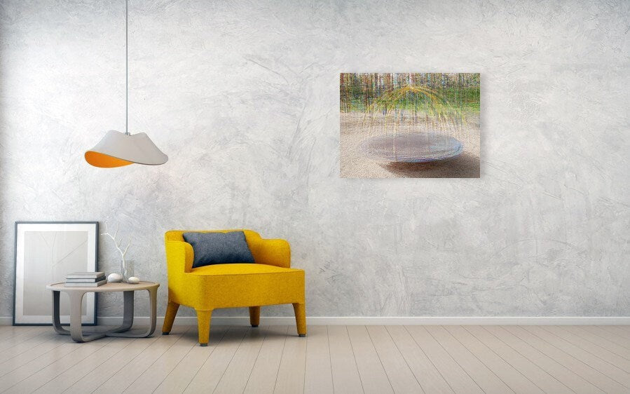 Jewish Wall Art Painting - Colorful Impressionist Round arches - Stretched Canvas Print