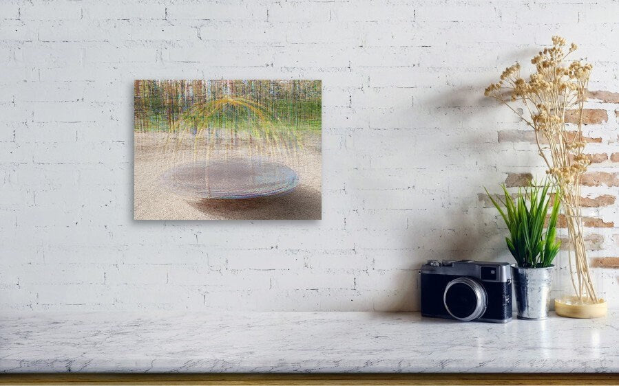 Jewish Wall Art Painting - Colorful Impressionist Round arches - Stretched Canvas Print