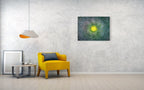 Yellow Flower Impressionist Painting: Abstract Fine Art Canvas Print