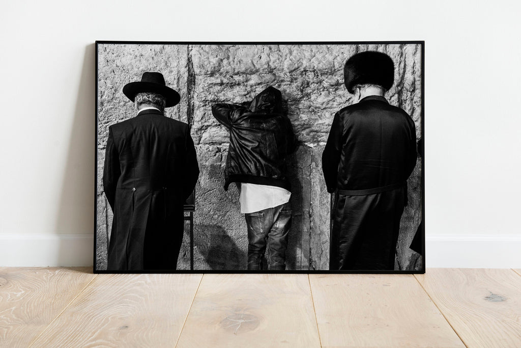 Black and White Jewish Kotel — Three Different Prayers at the Western Wall During the Selichot