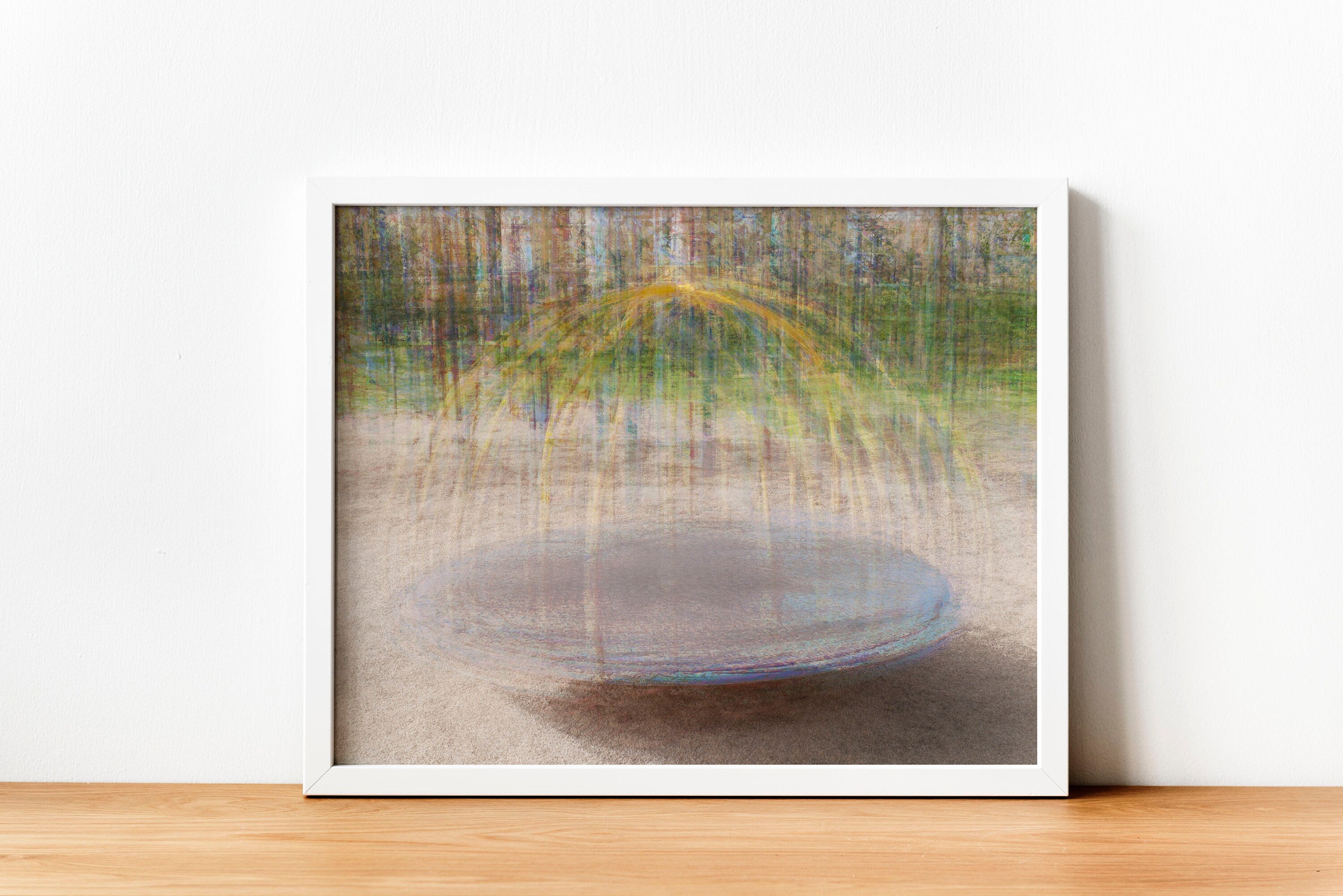 Jewish Wall Art Painting - Colorful Impressionist Round arches - Stretched Canvas Print