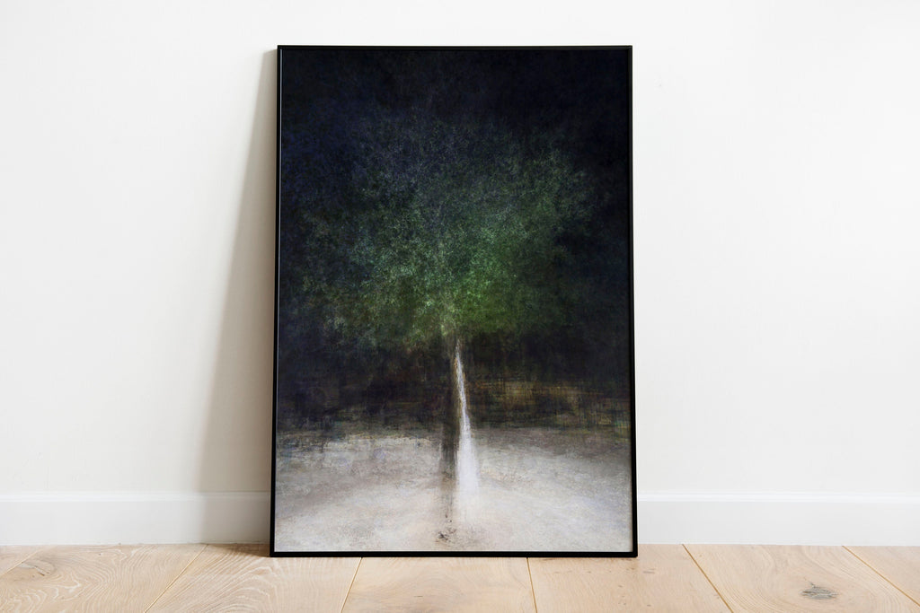 Holy Land Israeli Oak Tree Impressionist Painting by Night — The Bride & Groom