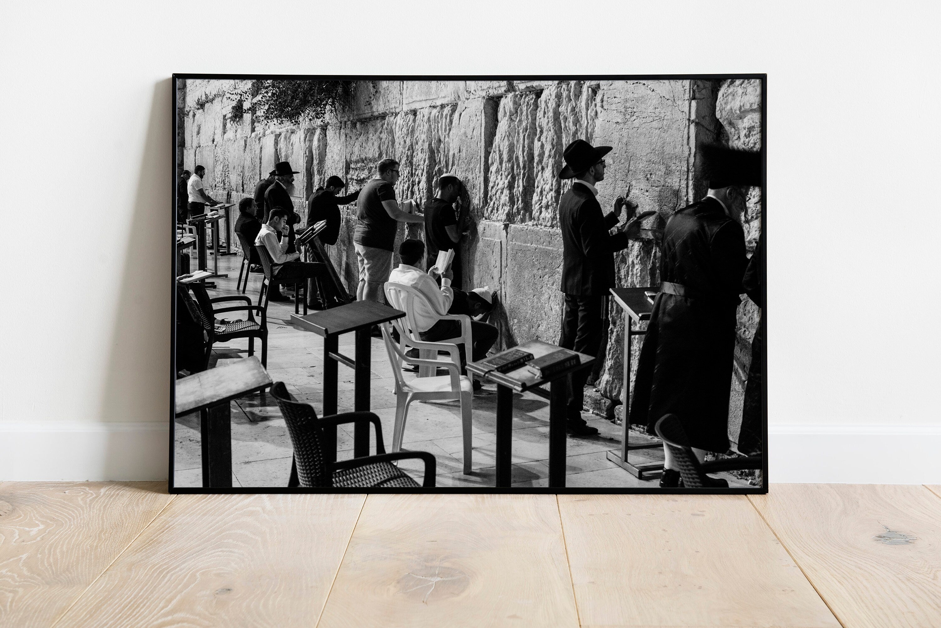Western Wall Art: Jerusalem Prayers, Black and White Photography