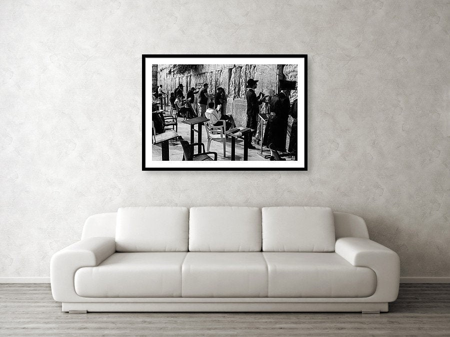 Western Wall Art: Jerusalem Prayers, Black and White Photography