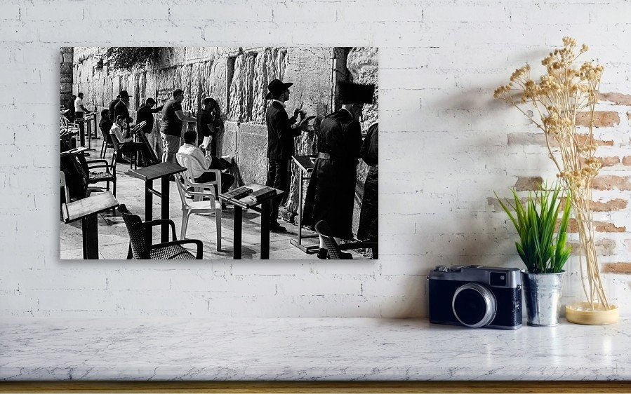 Western Wall Art: Jerusalem Prayers, Black and White Photography
