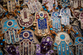 Colorful Israeli Holy Land Hamsa Chai Hands