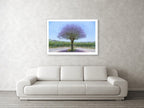 Purple Tree Impressionist Painting — Purple Jacaranda tree