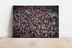 Holy Land Peper Kitchen Wall — Red, Grey and Black Pepper seed at the Mahane Yehuda food Market of Jerusalem