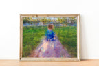 Jewish Child Portrait Impressionist Painting — The Little Prince on a Holy Land Israel Stone