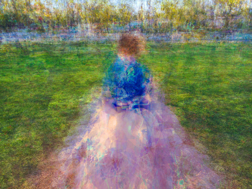 Jewish Child Portrait Impressionist Painting — The Little Prince on a Holy Land Israel Stone