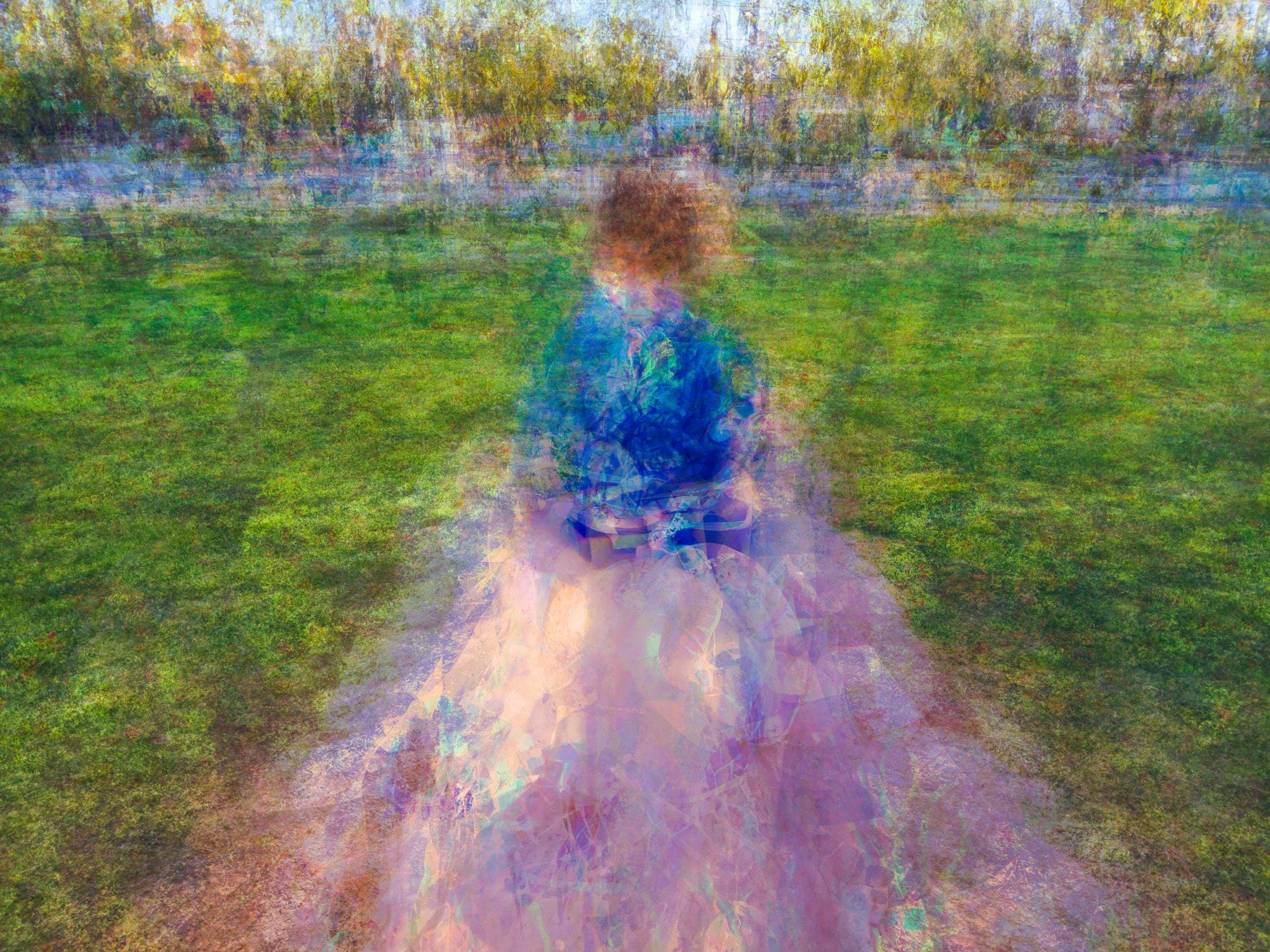 Jewish Child Portrait Impressionist Painting — The Little Prince on a Holy Land Israel Stone