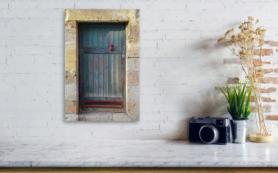 Jerusalem Green Door with Red Hand
