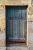 Jerusalem Green Door with Red Hand