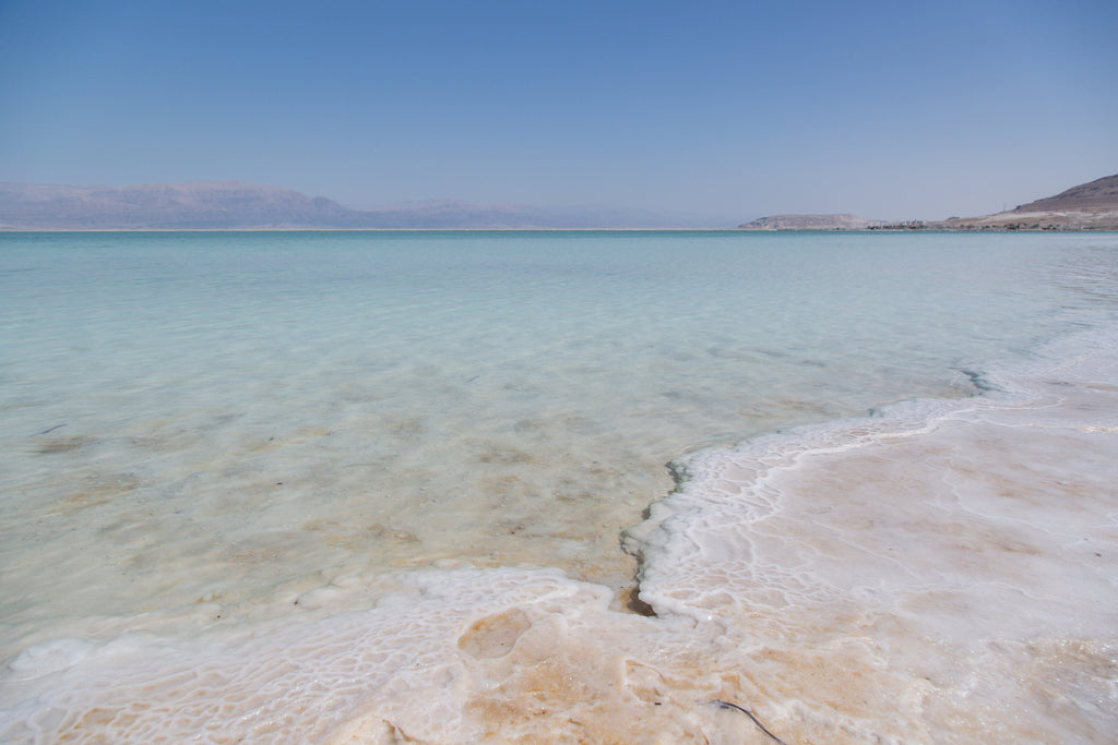 Israeli Seascape — Israeli Blue Beach Dead Sea with Salt Sea Minerals