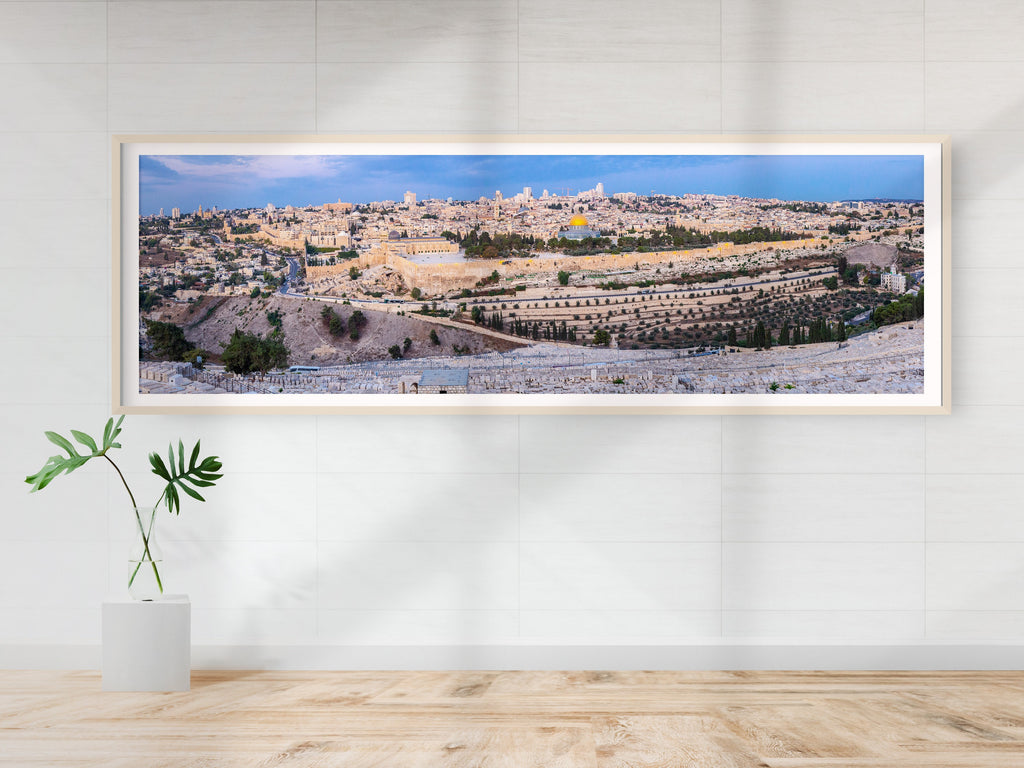 Panoramic Jerusalem Temple Mount Old City