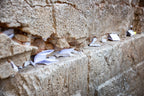 Praying Paper Notes in the Kotel Western Wall — Jerusalem Jewish Stones