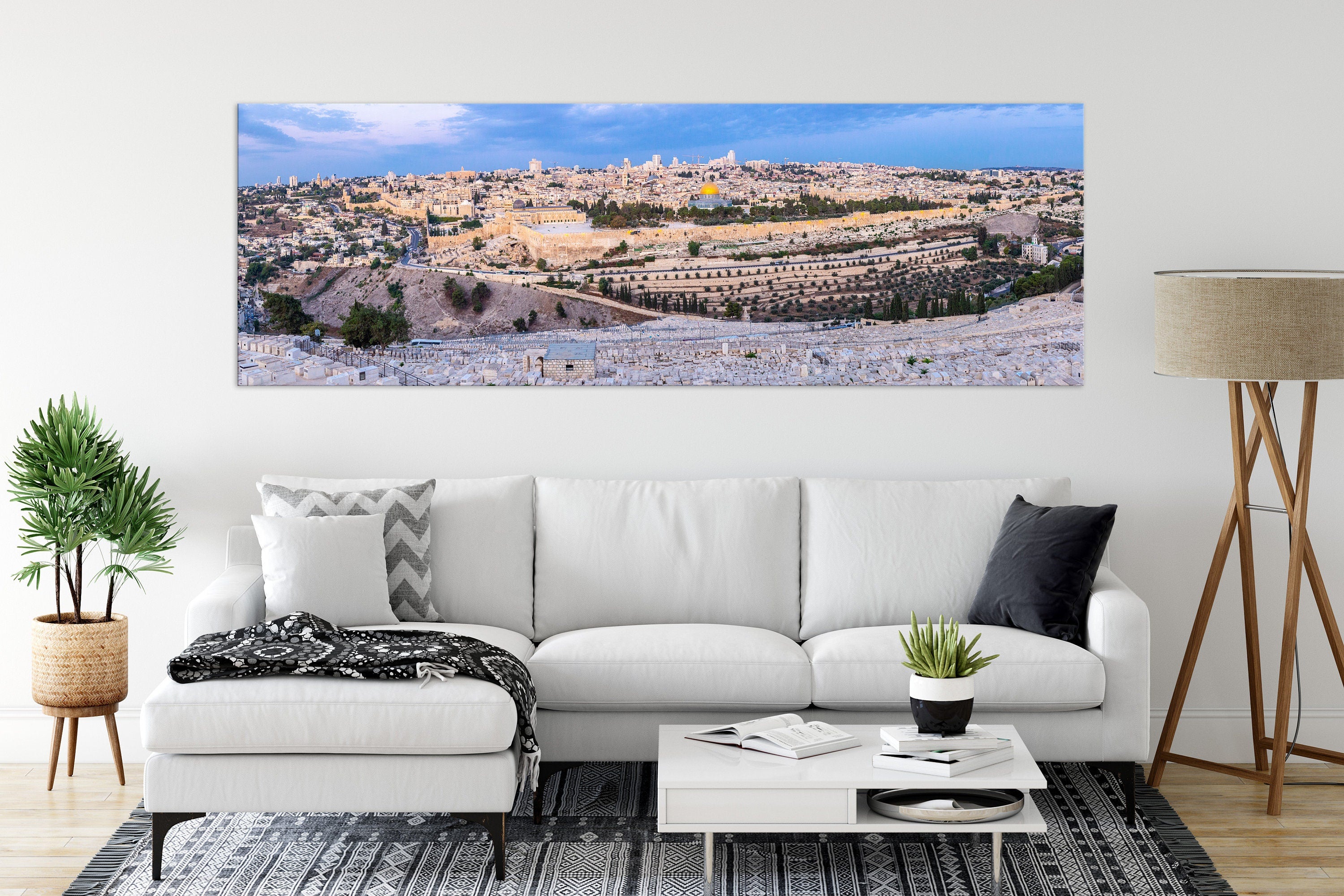 Panoramic Jerusalem Temple Mount Old City
