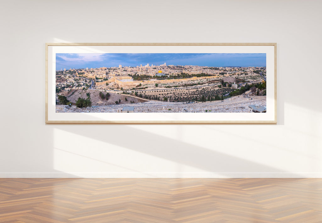 Panoramic Jerusalem Temple Mount Old City