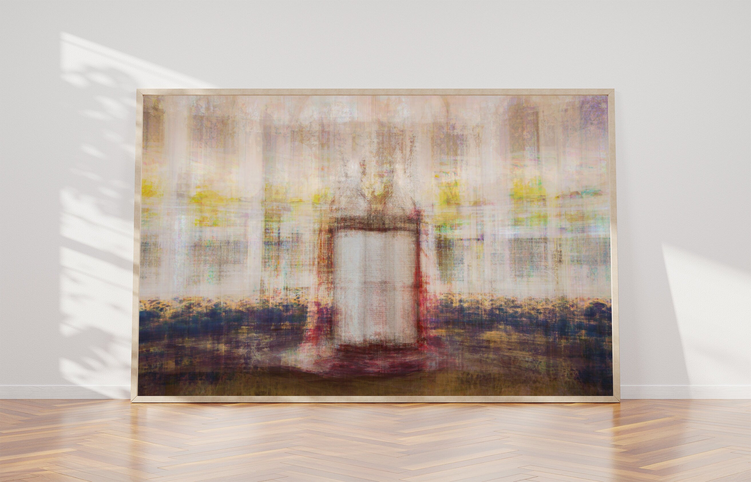 Jewish Old Bible Torah Scroll Opened Painting