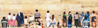 Jewish Women Kotel — Women Praying at the Western Wall — Panoramic Jerusalem Kosel Photography