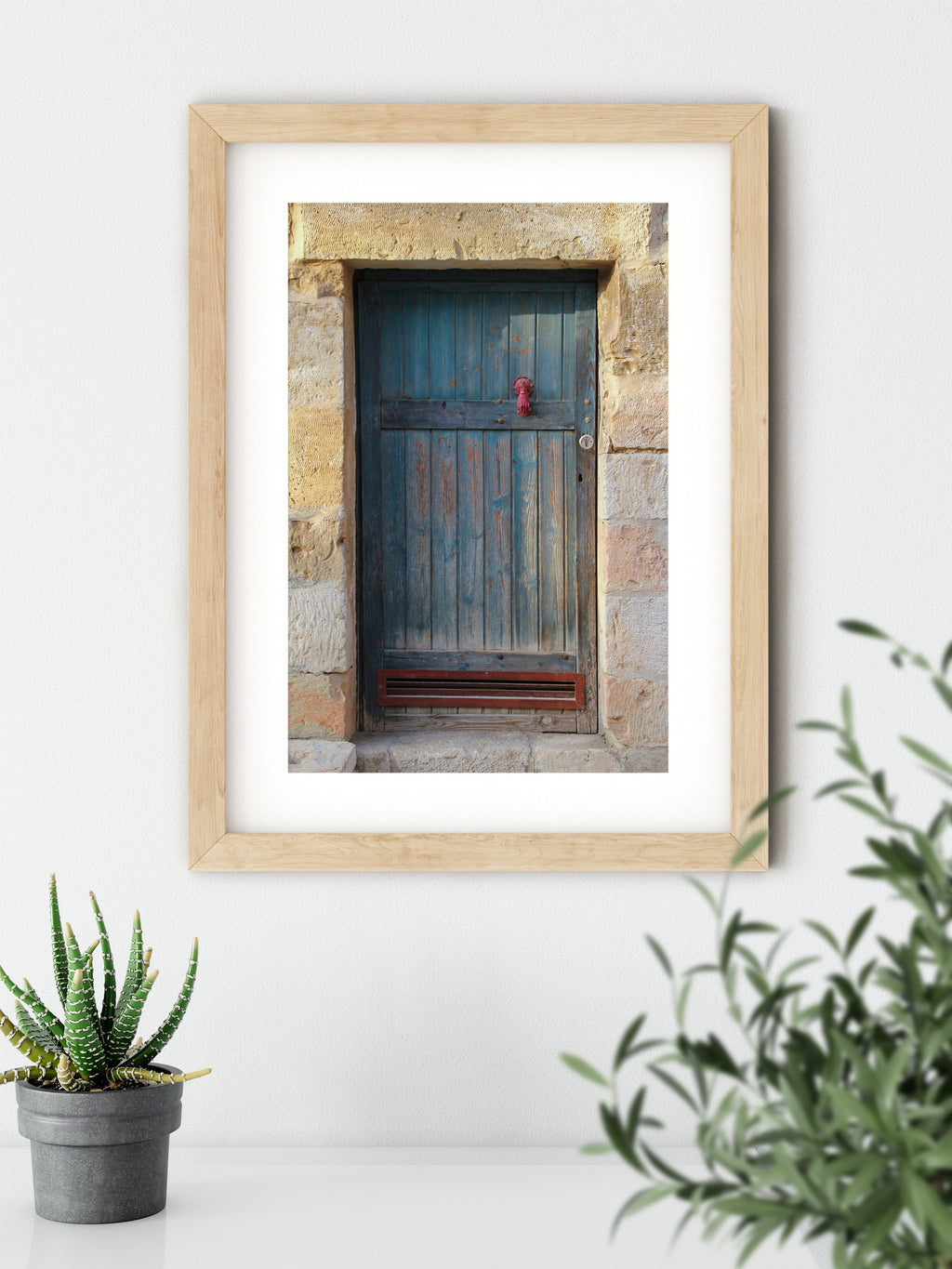 Jerusalem Green Door with Red Hand