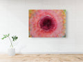 Impressionist Red Pink Pomegranate Painting Canvas Wrap — 7 species of Israel