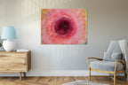 Impressionist Red Pink Pomegranate Painting Canvas Wrap — 7 species of Israel