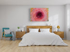 Impressionist Red Pink Pomegranate Painting Canvas Wrap — 7 species of Israel