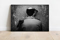 Jewish Tsahal Soldier Praying at the Kotel Western Wall