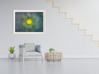 Yellow Flower Impressionist Painting: Abstract Fine Art Canvas Print