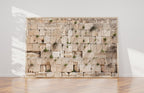 Jewish Kotel Wall Art Print - Green Vegetation on the Western Wall