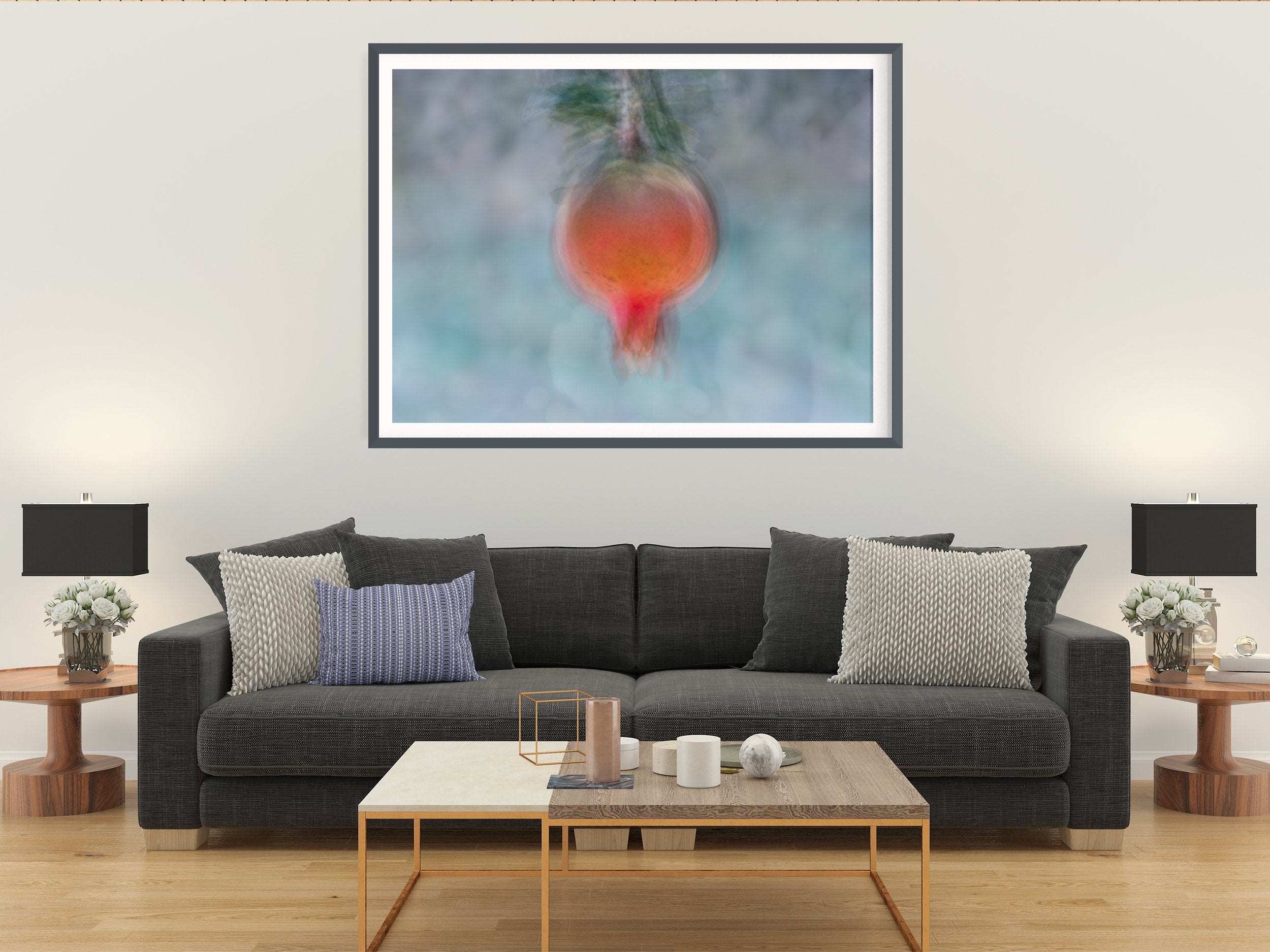 Holy Land Pomegranate Impressionist Painting — 7 species of Israel