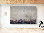 Kotel Western Wall Impressionist Painting Print with Israeli Flag at Jerusalem