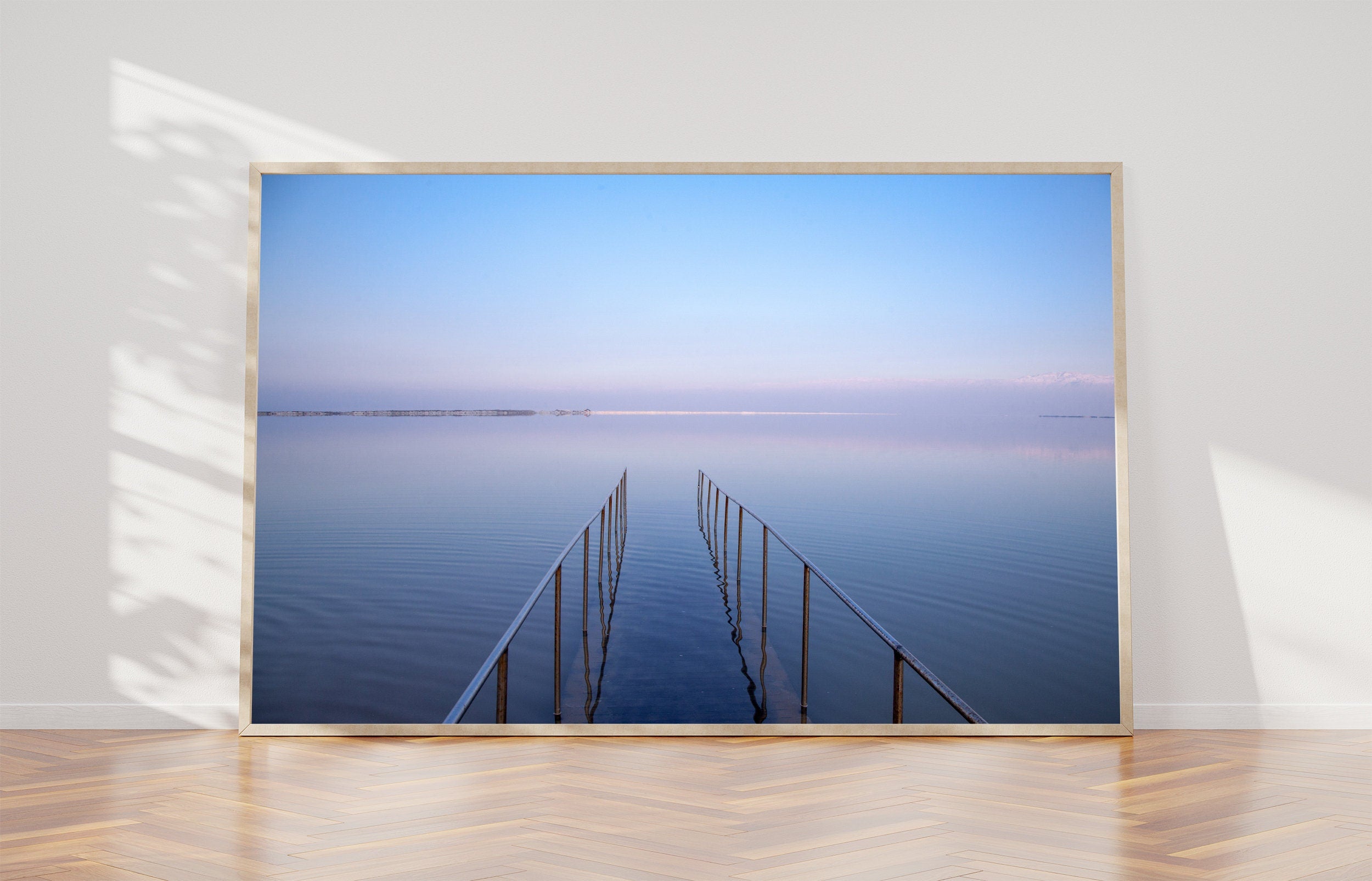 Israeli Dead Sea Seascape Sunset — Holy Land Scenery