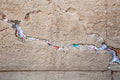 Jerusalem Kotel Western Wall Stone with Colored Prayer Notes in the Slot - Jewish Wall Art