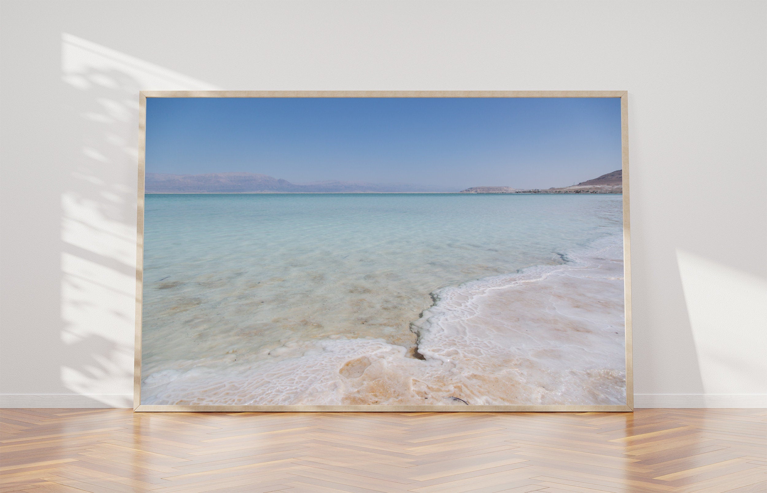 Israeli Seascape — Israeli Blue Beach Dead Sea with Salt Sea Minerals