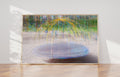 Jewish Wall Art Painting - Colorful Impressionist Round arches - Stretched Canvas Print