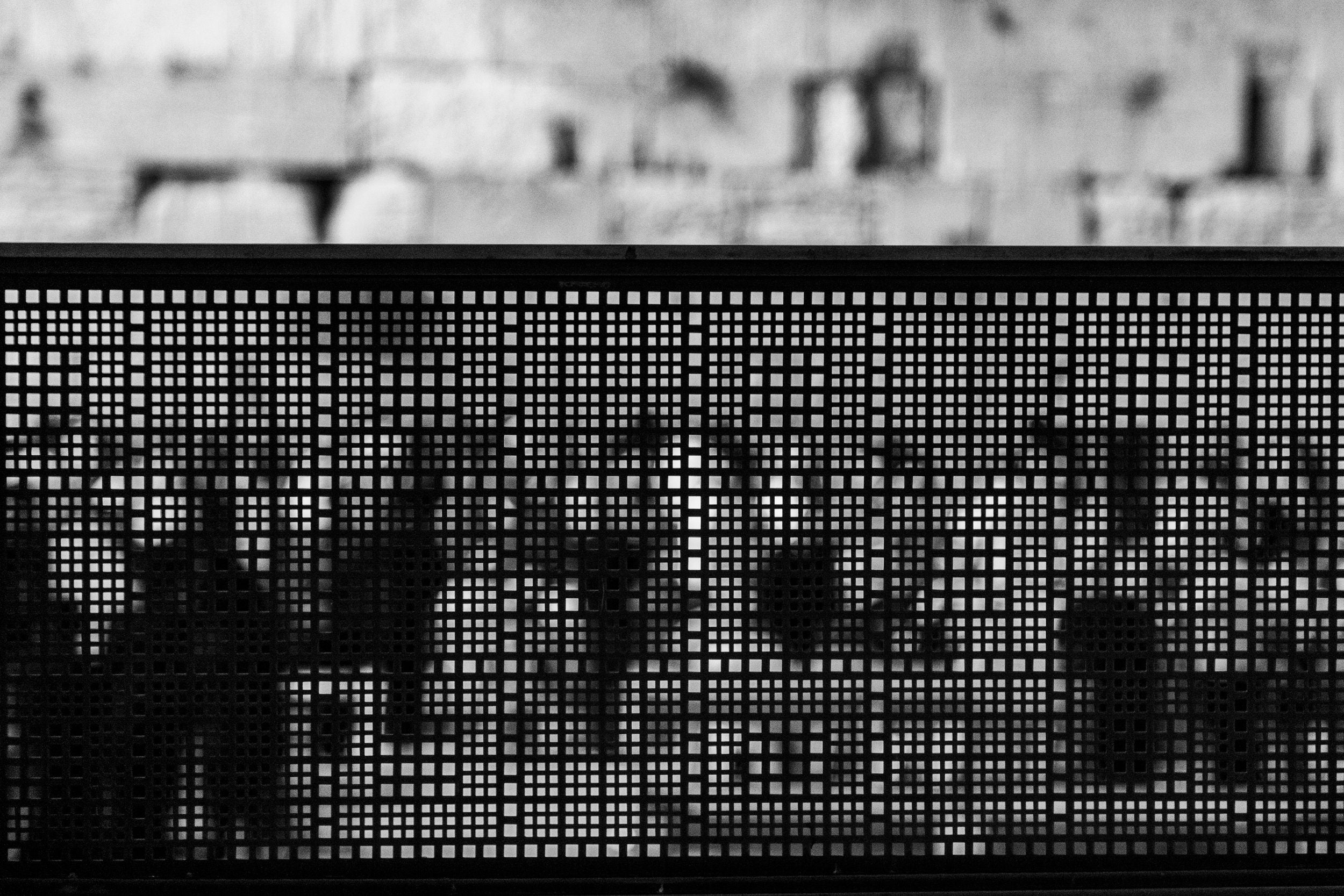 Abstract Black and White Jewish Kotel — Blurry Prayers at the Western Wall by night, Kosel Selichot — Jerusalem Wailing Wall Stones
