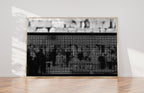 Abstract Black and White Jewish Kotel — Blurry Prayers at the Western Wall by night, Kosel Selichot — Jerusalem Wailing Wall Stones
