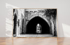 Black and White Jerusalem Old City Jewish Quarter Pedestrian Street