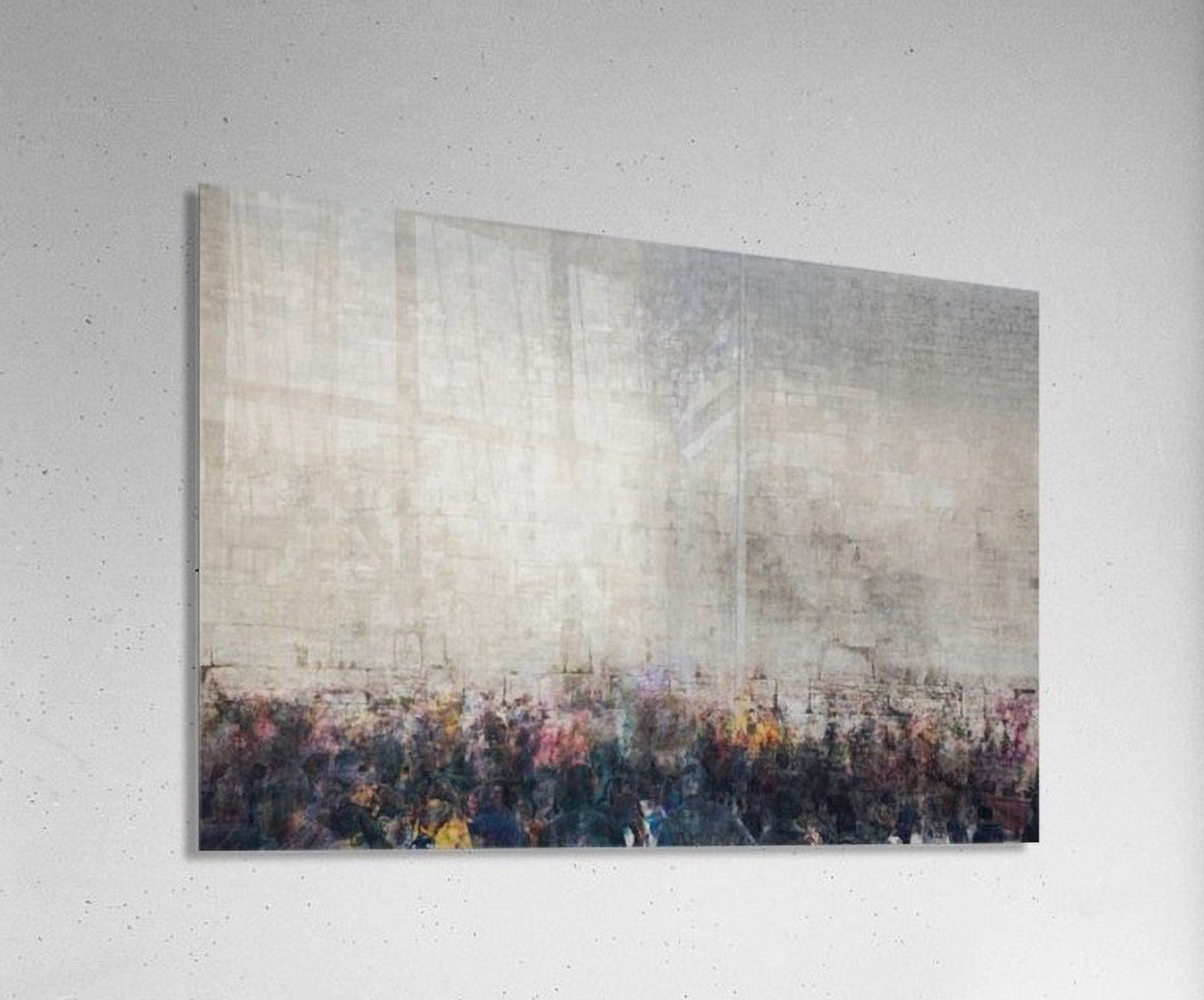 Kotel Western Wall Impressionist Painting Print with Israeli Flag at Jerusalem