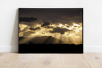 Dramatic Sky and Israeli Holy Land Desert Mountains Sunrise Landscape