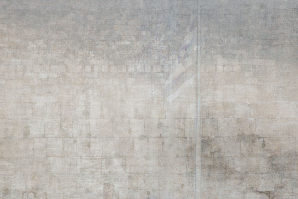 Jewish Kotel Wall Art Painting — the Israeli Flag with the Western Wall (Kosel)