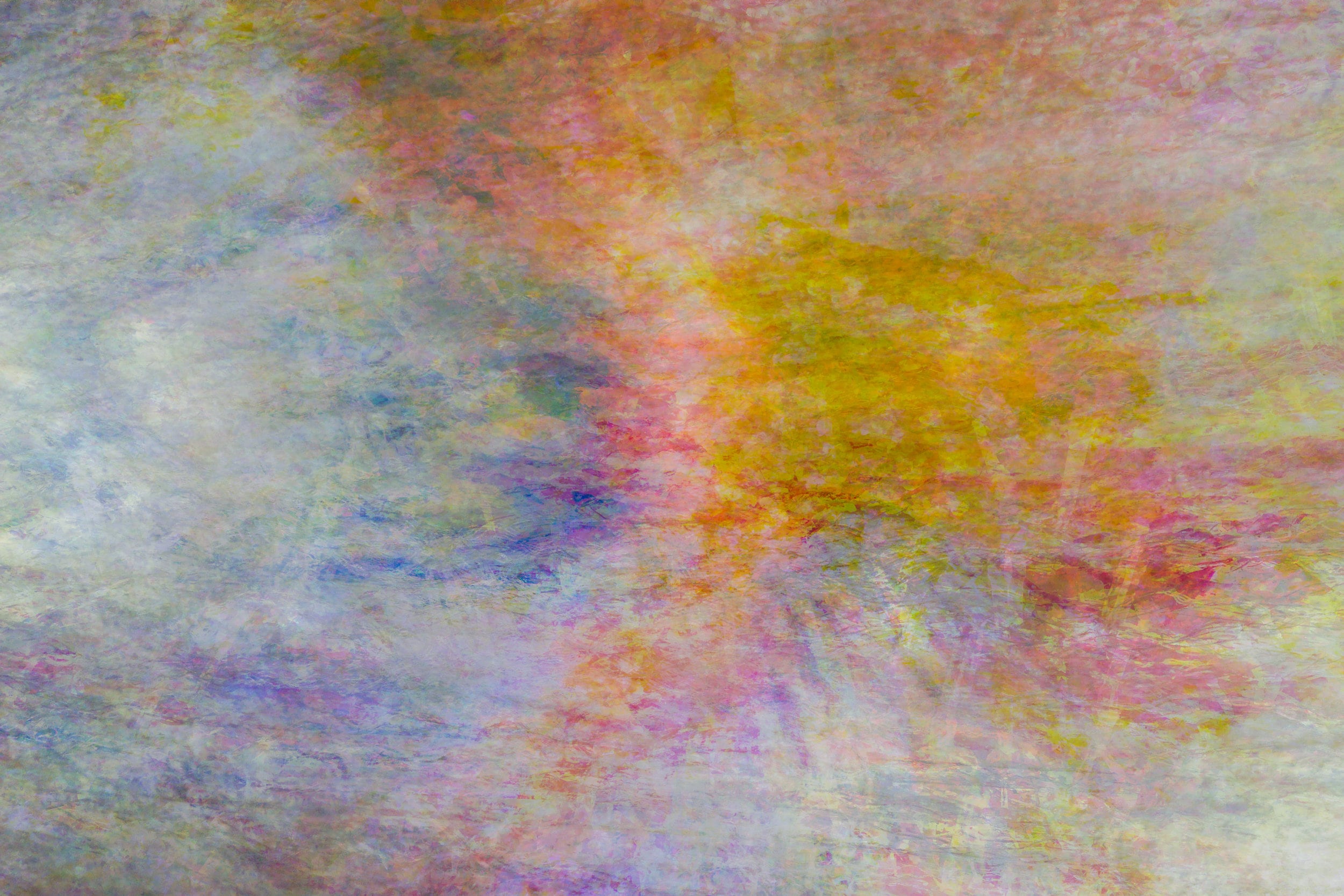 Jerusalem Multicolor Hanukkah Candles Abstract Impressionist Painting — Jewish Holy Land