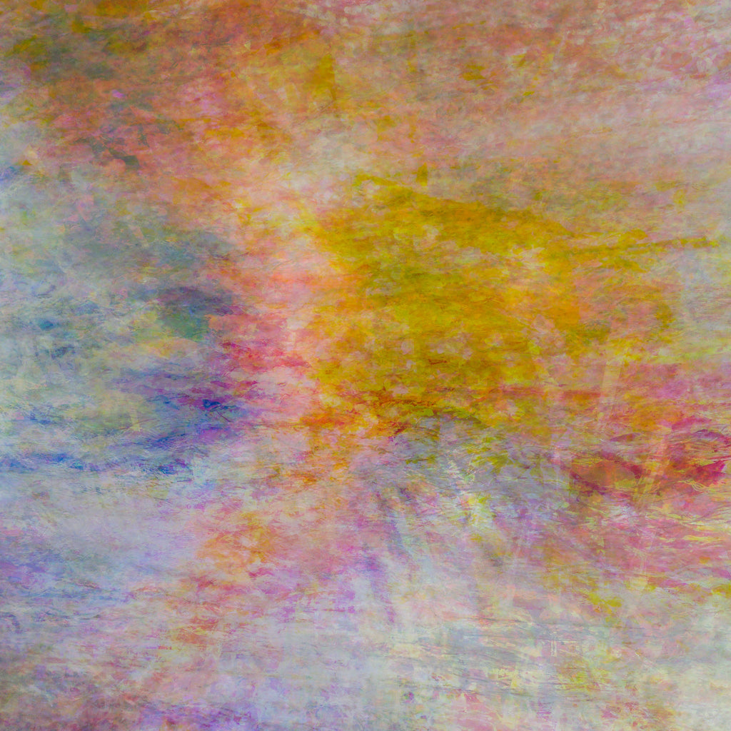 Jerusalem Multicolor Hanukkah Candles Abstract Impressionist Painting — Jewish Holy Land